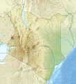 Kenya relief location map