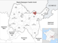 Locator map of Kanton Oyonnax