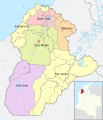 Mapa de Córdoba (subregiones)