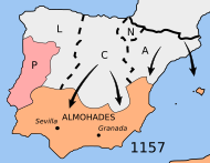 Archivo:Mapa reconquista almohades