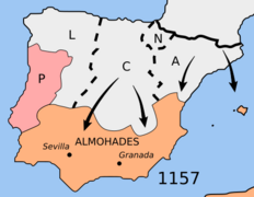 Mapa reconquista almohades