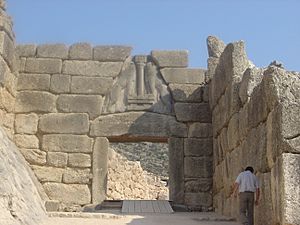 Archivo:Mycenae lion gate dsc06382