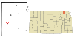 Nemaha County Kansas Incorporated and Unincorporated areas Centralia Highlighted.svg