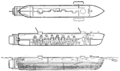 PSM V58 D167 Confederate submarine which sank the housatonic