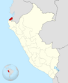 Peru - Tumbes Department (locator map)