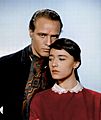 Pina Pellicer and Marlon Brando publicity photo One-Eyed Jacks (1961)