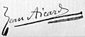 Signature Jean Aicard