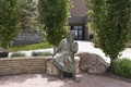 Statue of Socrates outside the College of Law building and George W. Hopper Law Library at the University of Wyoming in Laramie, Wyoming LCCN2015632805