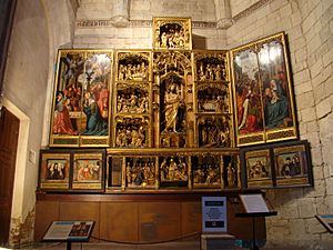 Archivo:Valladolid iglesia Salvador retablo San Juan-Bautista ni
