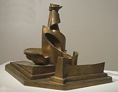 'Development of a Bottle in Space', bronze sculpture by Umberto Boccioni, 1913, Metropolitan Museum of Art