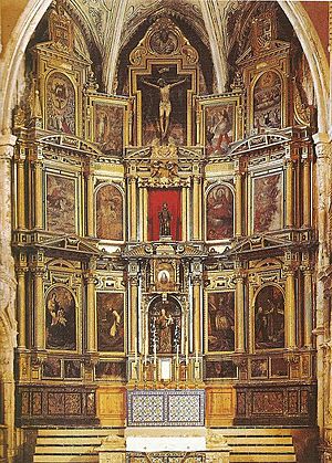 Archivo:Altar mayor de la iglesia del Monasterio