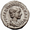 Aquilia Severa coin obverse