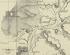 Archivo:Cerro Oncol a Ravellin en el Mapa de Expedicion de la Francisco Vidal Gormaz