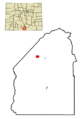 Costilla County Colorado Incorporated and Unincorporated areas Blanca Highlighted