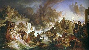 Kaulbach, Wilhelm von - Die Seeschlacht bei Salamis - 1868.JPG