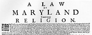 Archivo:Large Broadside on the Maryland Toleration Act