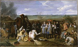 LeBrun Louis XIV at Douai in the War of Devolution 1667.jpg
