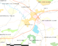 Map commune FR insee code 14514