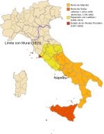 Archivo:Map of Italy Regno di Napoli-es