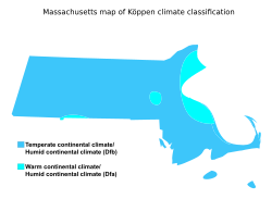 Archivo:Massachusetts map of Köppen climate classification