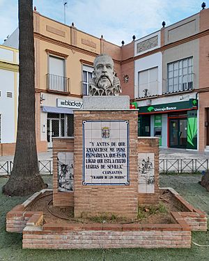 Archivo:Monumento a Cervantes (Mairena del Alcor)