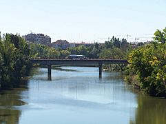 Puente de viga División Azul Valladolid Rio Pisuerga