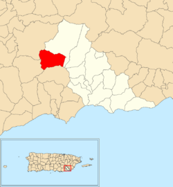 Quebrada Arriba, Patillas, Puerto Rico locator map.png