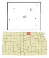 Republic County Kansas Incorporated and Unincorporated areas Munden Highlighted