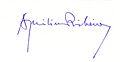 Signature Portuguese writer Aquilino Ribeiro