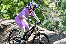 Tahnee Seagrave during UCI MTB world cup in Loudenvielle 2024.jpg