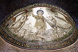 Traditio Legis mosaic - Santa Costanza - Rome 2016