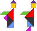 Two monks tangram paradox
