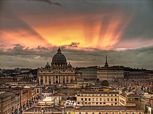 Archivo:Vatican Sunset - Rome, Italy - Easter 2008