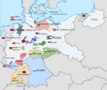 Weimar Republic states map-es