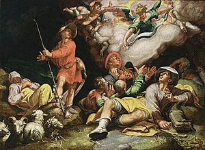 Archivo:Abraham Bloemaert - Adoration of the Shepherds - WGA2270