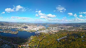 Archivo:Airial picture of Potsdam, 360 degree spherical panorama derived 2