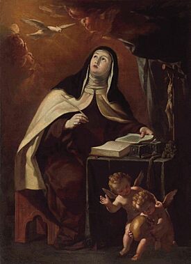 Archivo:Antonio Palomino. Santa Teresa de Jesús escribiendo