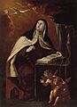 Antonio Palomino. Santa Teresa de Jesús escribiendo
