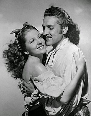 Archivo:Arturo de Córdova and Joan Fontaine in Frenchman's Creek (1944)