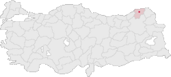 Artvin Turkey Provinces locator.gif