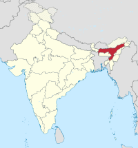 Assam in India (claimed and disputed hatched).svg
