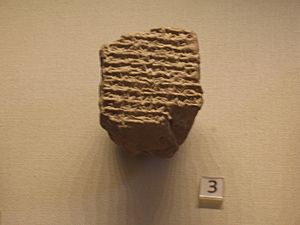 Archivo:Babylonian astronomical diary recording the death of Alexander the Great (British Museum)