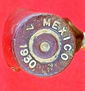 Casquillo de bala fabricado en México