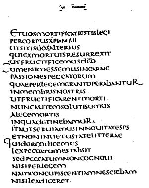 Archivo:Codex claromontanus latin (The S.S. Teacher's Edition-The Holy Bible - Plate XXVIII)