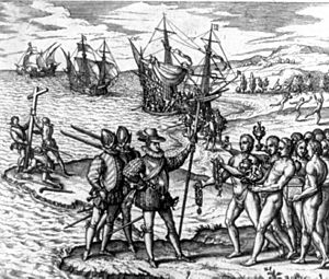 Archivo:Columbus landing on Hispaniola adj