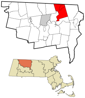 Franklin County Massachusetts incorporated and unincorporated areas Northfield highlighted.svg