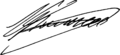 Gitanas Nauseda Signature