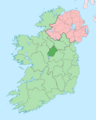 Island of Ireland location map Longford