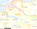 Map commune FR insee code 29117