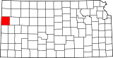 Map of Kansas highlighting Wallace County.svg